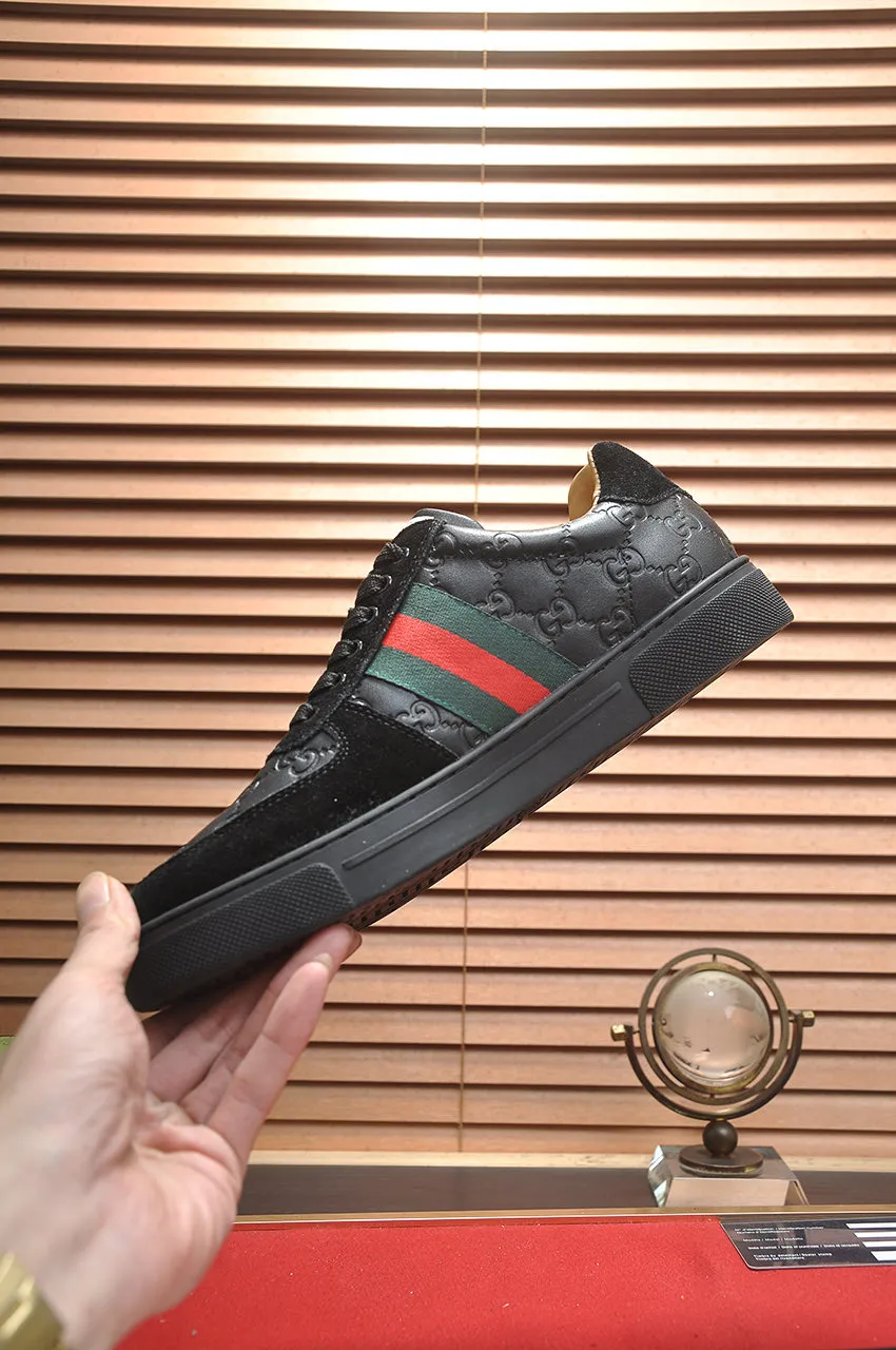 Men's men's shoes💰440💶[GUCCI] official website 1:1 men's sports shoes are now on the market. They are made of original fabric + water-dyed sheepskin lining, plus the official website original 1:1 comfortable outsole. Fashionable and versatile, super comfortable and breathable. Standard shoe size 38/45 (custom-made size 45 is non-refundable)